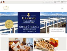 Tablet Screenshot of hausammeer.de